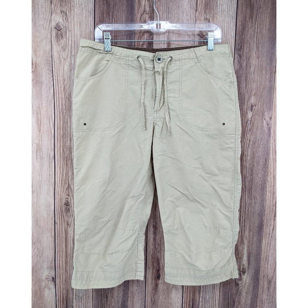 COLUMBIA Lightweight Hiking Capri Pant Tan Sz S